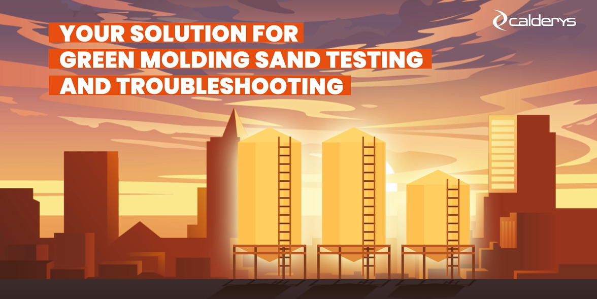 Image with the text: "Your solutions for green molding sand testing and troubleshooting"