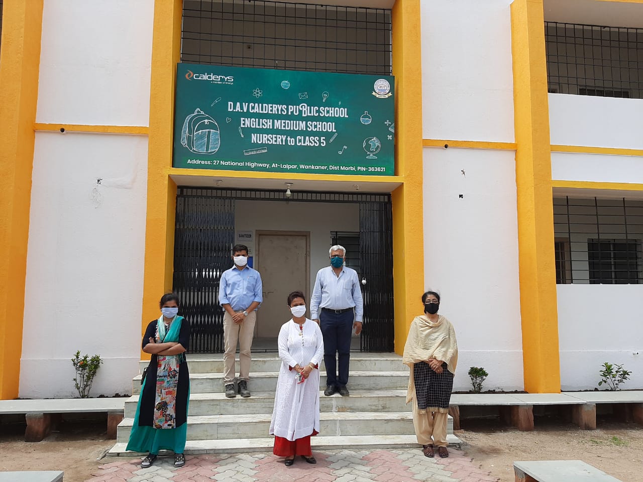 Calderys' school in Wankaner