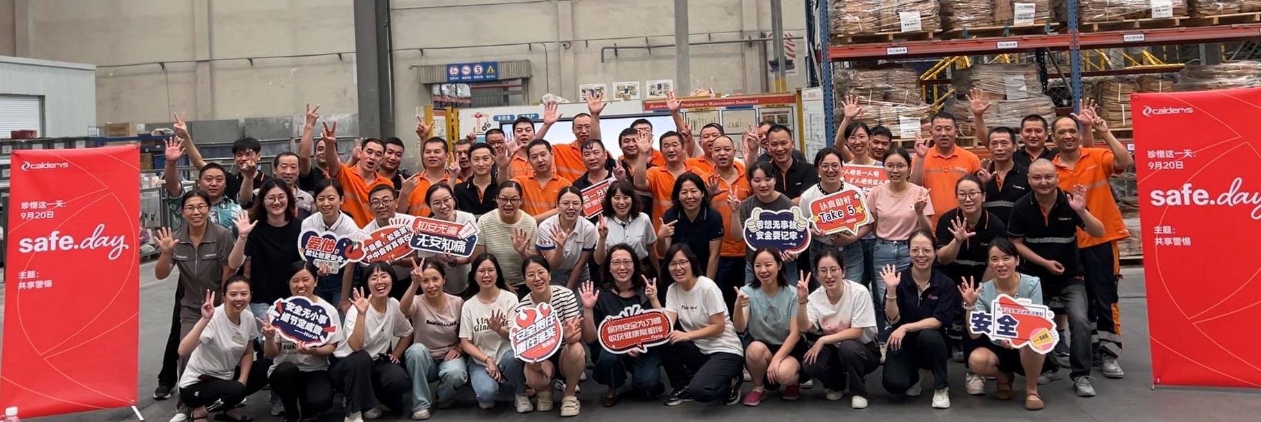 safe.day celebrations at the Calderys Zhangjiagang plant in China