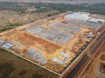 Aerial view of CAPES plant in March 2025