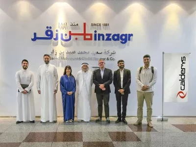 Calderys and Binzagr Partnership signature