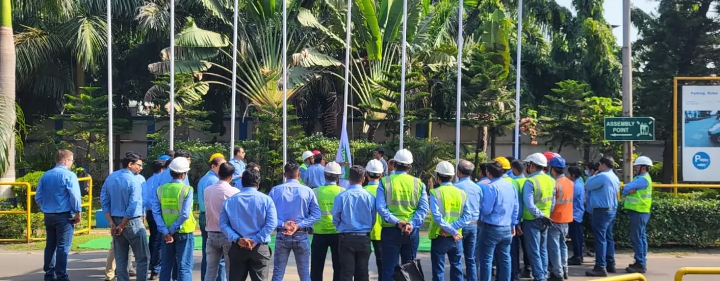 safe.day celebrations at Calderys plant in India