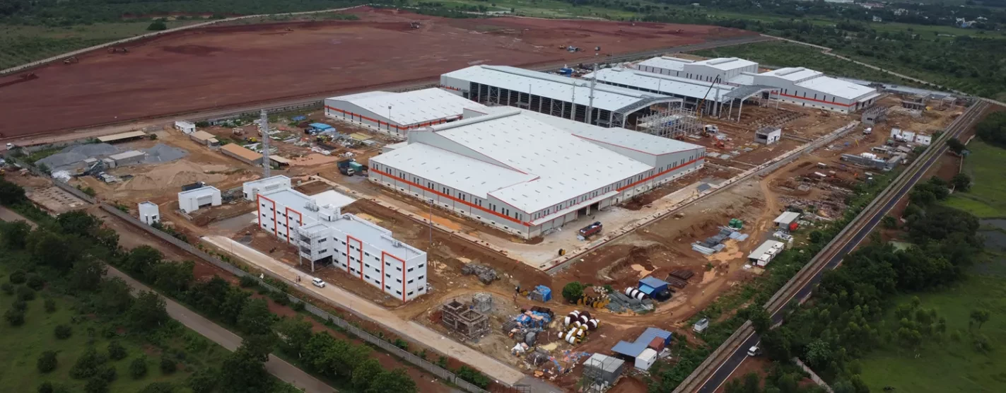 Aerial view of Calderys Plant in East & South India in late July 2025