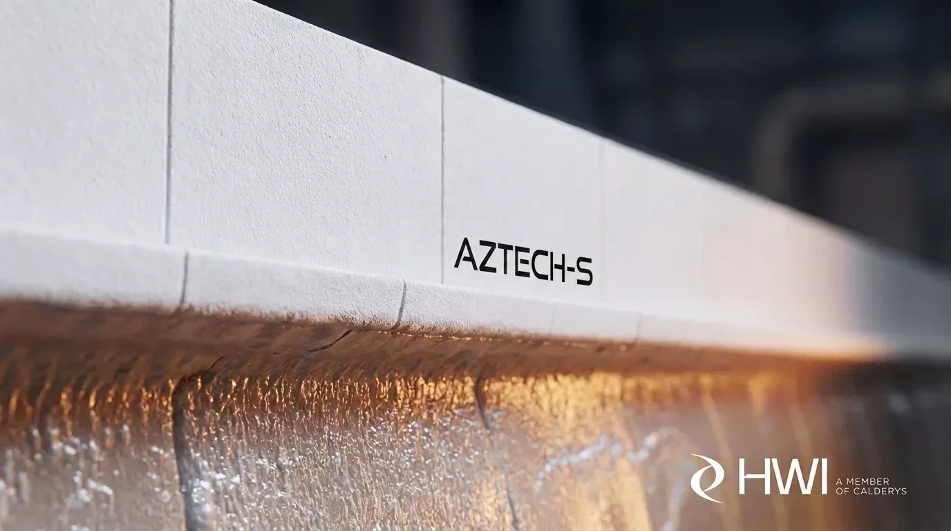 AZTECH-S HWIs next-generation refractory solution engineered for glass furnace superstructures